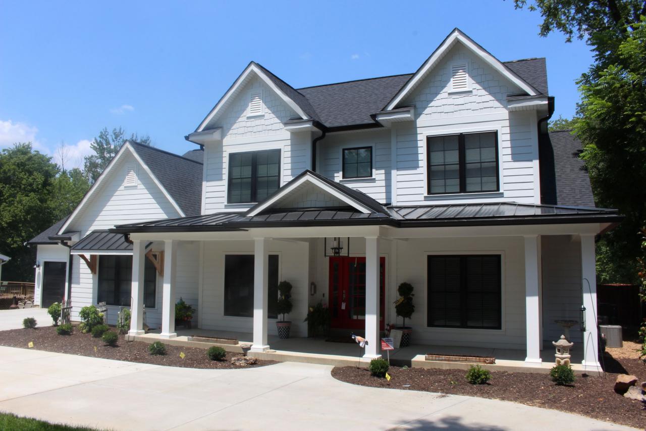 White modern siding
