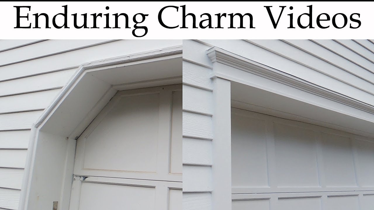 Vinyl siding around garage door